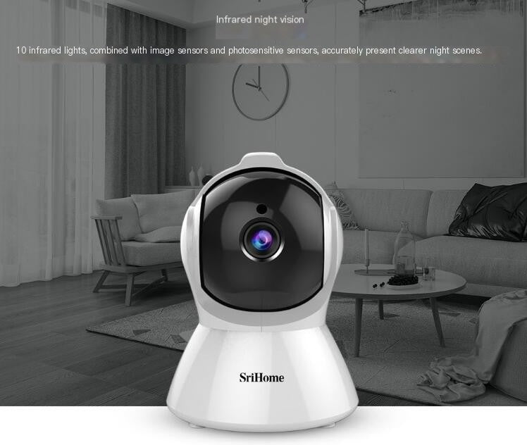 Network Camera with Infrared Night Vision Feature